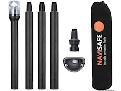 NAVISAFE Kit fissaggio + asta + luce di fonda 360°