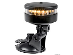 Luce di via port. 360° bianca supporto a ventosa