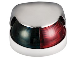 Fanale di coperta inox 112,5° rosso con luce LED