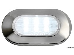 Luce di cortesia ovale 6 LED blu