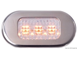 Luce cortesia inox 3 LED gialli