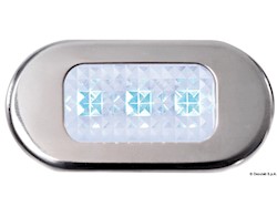 Luce cortesia inox 3 LED blu