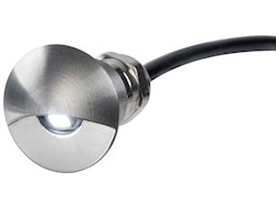 Luce di cortesia luce LED bianca corpo inox lucido