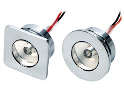 Luce cortesia a LED quadrata blu