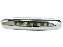Luce cortesia cromata 5 LED bianchi