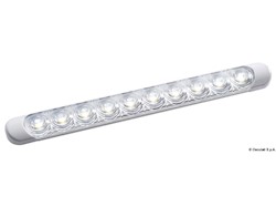 Plafoniera LED da appoggio bianca 230x24x11 mm