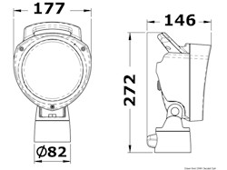 Faro portatile snodato sfilabile dalla base