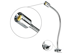 Faretto LED snodato testa letto/lettura carte