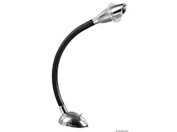 Faretto 3 W rivestito in pelle nera