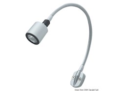 Faretto alogeno snodato testa letto/lettura carte