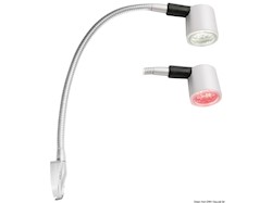 Luce testa letto 6 LED titanio