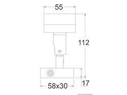 Applique Laguna satinata nichel