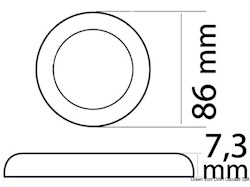 Plafoniera Procion nichel