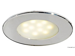 Plafoniera Adria LED inox con interruttore