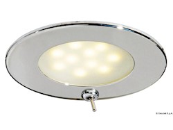 Plafoniera Adria LED inox con interruttore