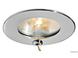 Plafoniera Atria inox 10 W con interruttore