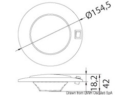 Plafoniera inox incasso 12 V 15 W