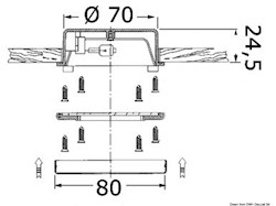 Faretto Hydra inox lucido 10 W