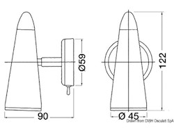 Faretto alogeno testa letto FORESTI E SUARDI Argo
