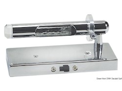 Applique orientabile ottone cromato lato sinistro