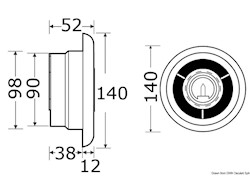Faretto alogeno da incasso con aspirazione Extract and Light