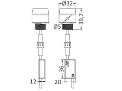 Luce subacquea LED per plancetta LED Blu
