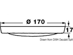 Plafoniera Saturn ABS cromato a filo