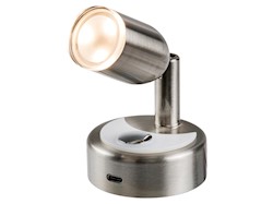 Faretto LED snodato satinato