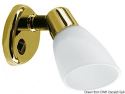 Faretto alogeno Batsystem Opal II ABS dorato