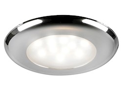 Plafoniera LED da incasso SOLE ghiera cromata