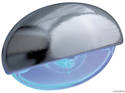 Luce cortesia Steeplight cromata LED blu