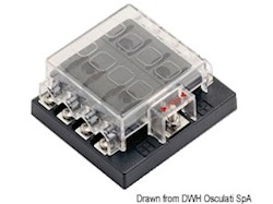 Box per 8 fusibili lamellari