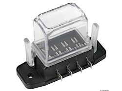 Scatola portafusibili lamellari impermeabile con coperchio alto