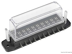 Scatola portafusib. lamellari alta imper. 10 posti