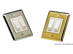 Interruttore basculante ottone singolo