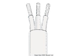 Cavo tripolare grigio 4 mm²