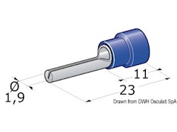 Spinotto giunzione maschio 1-2,5 mm²