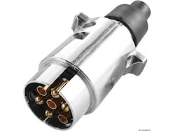 Spina 7 poli in metallo con contatti a serrafilo