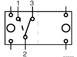 Interruttore ON-ON 2 lampadine 12 V