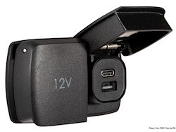 Presa Flip Pro Duo USB-A+USB-C e Power Socket 12V