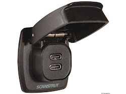 Presa con doppia USB-C stagna SCANSTRUT Flip Pro