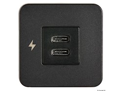 Presa USB doppia C+C SCANSTRUT TILE nera