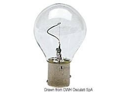 Lampadina a filamento verticale