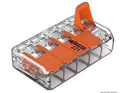 Connettore di giunzione WAGO 5 conduttori 4 mm²