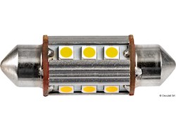 2 Lampadine LED a siluro 39 mm 3000 K 2W