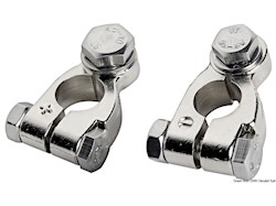 Morsetti Per Batteria OSCULATI - Coppia Grande In Ottone Nichelato, Anti-inversione Cavi - Foto 12