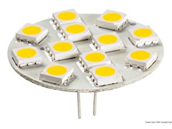 Lampadina 12 LED G4 Ø 30 mm attacco posteriore