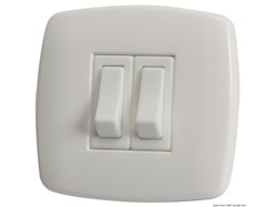 Interruttore Contemporary 2 p. bianco