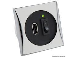 Presa USB cromata 5 V