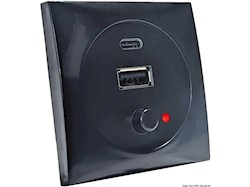 Presa USB cromata 5 V